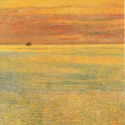 Childe Hassam Sunset at Sea oil on canvas